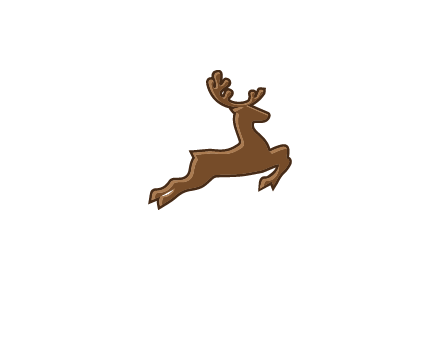 jumping reindeer icon