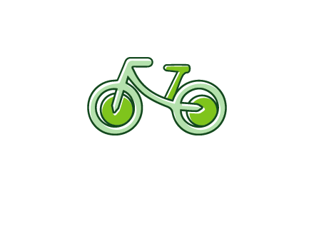 green bicycle icon