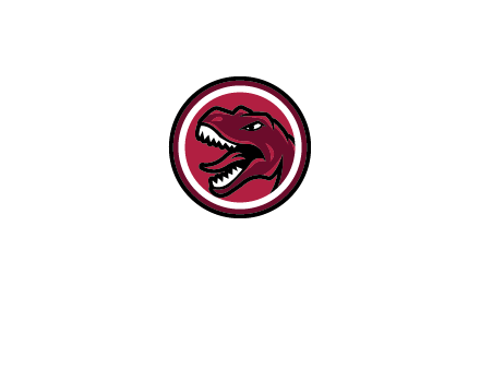 Tyrannosaurus rex or dinosaur logo