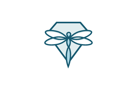 diamond behind dragonfly