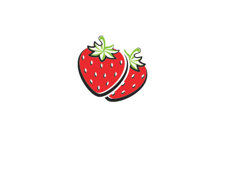 cartoonish strawberries