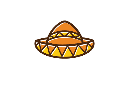 abstract polygonal Mexican hat