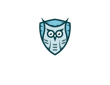 owl in shield