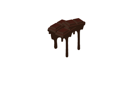 melting chocolate bar