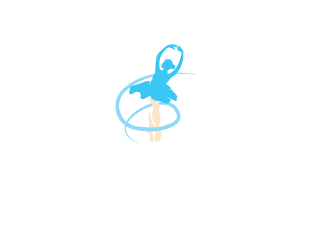 spiral around ballerina dancing