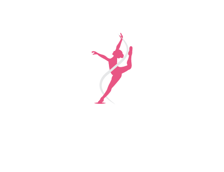 ballerina dancing with ribbon