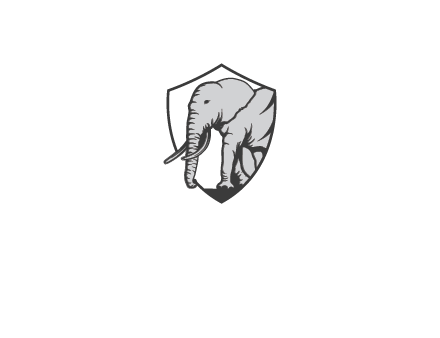 elephant in shield