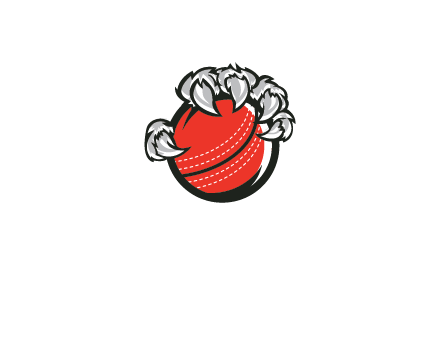 claw holding cricket ball