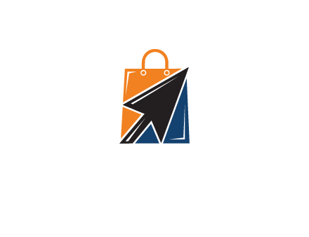 arrow in shopping bag