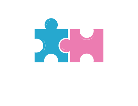 jigsaw puzzle together forming people icon