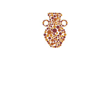 Dotted vase logo