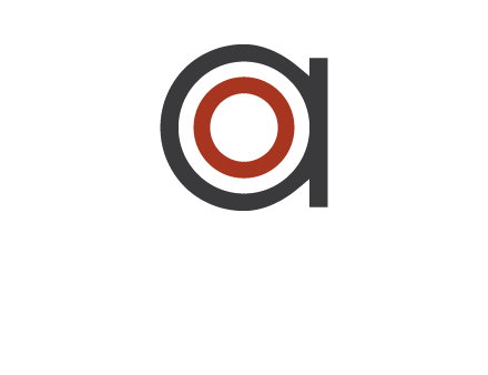 target inside letter a icon