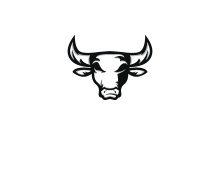 abstract bull face