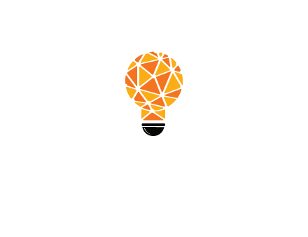 polygonal pattern in light bulb