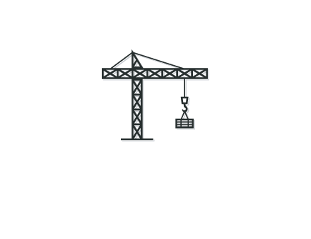 wood hooked to line art crane