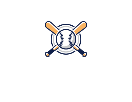 circle behind baseball and bat