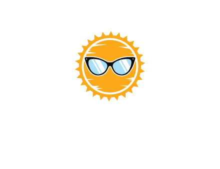 sun wearing sunglasses