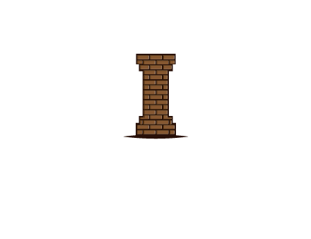 brick pattern pillar