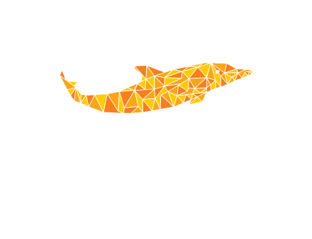 polygonal pattern dolphin