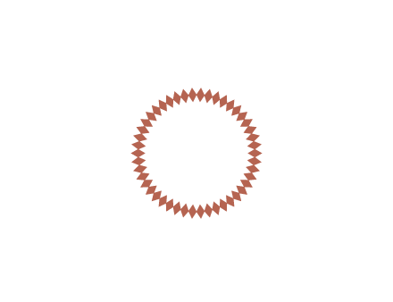 spikey circle shape