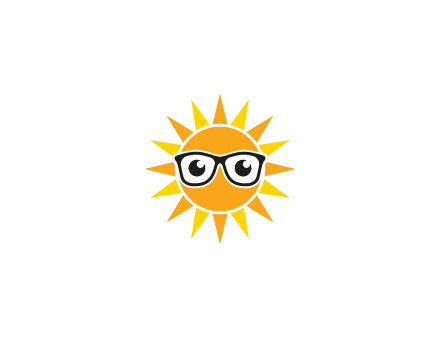 sun wearing glasses