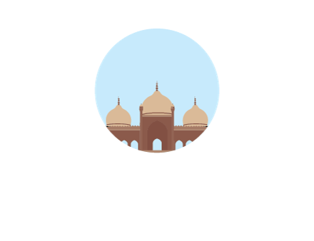 mosque in circle shape