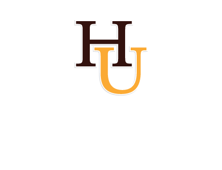 letter U under letter H