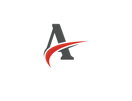 swoosh in letter A