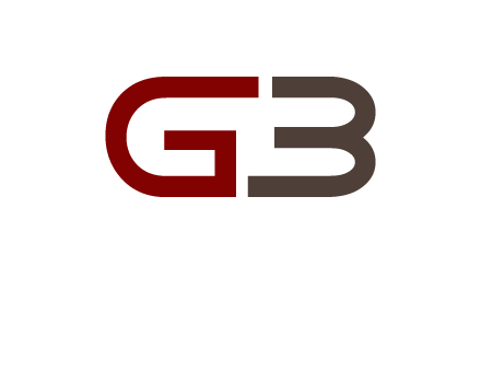 abstract letter GB together