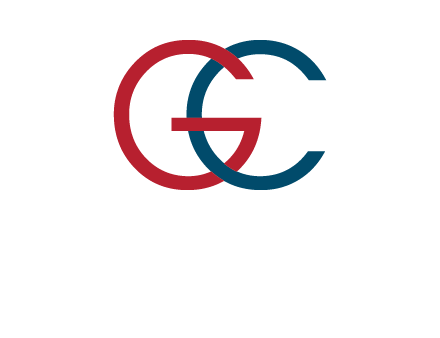 letter C intertwining with letter G