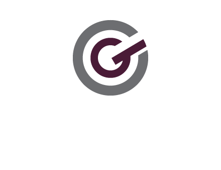 letter g inside the circle logo