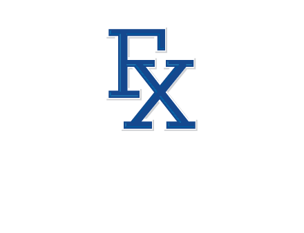 letter F and letter X joined together