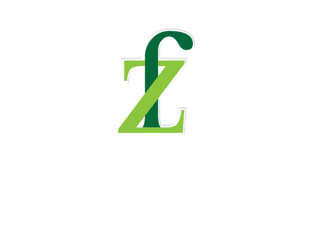 letter F in between letter Z