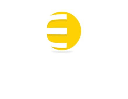 letter e rap on the circle logo