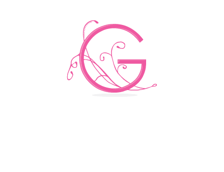 ornaments in letter g logo