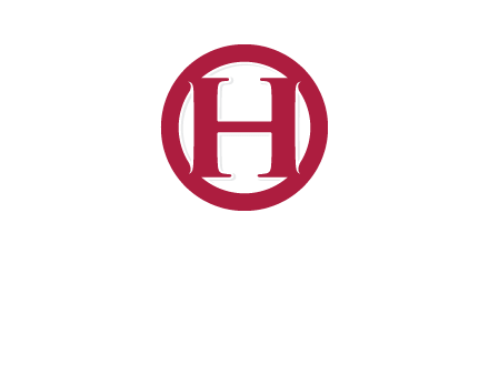 letter h inside circle logo