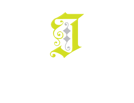 ornamental letter j logo