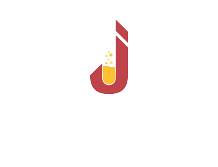 flask merged with letter j logo