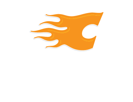 letter c combined with fire logo