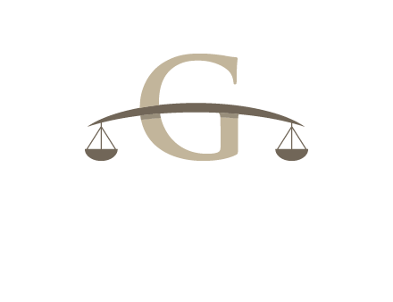 letter g incorporated with scales logo