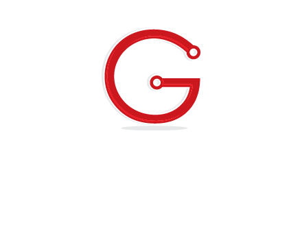 technology cables forming letter g logo