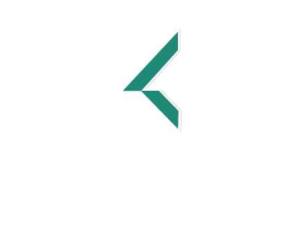 polygonal shapes forming abstract letter K