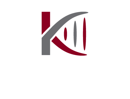 DNA incorporate with letter k logo