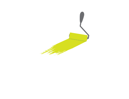 roller paint brush logo