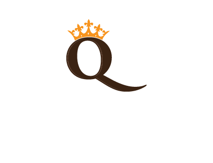 crown on letter q logo