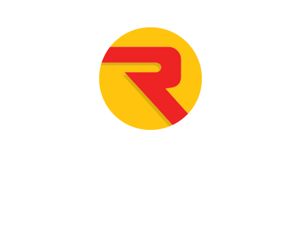 letter r inside circle logo