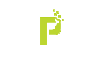 alphabet P is being pix elate logo