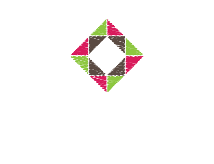 Craft Texture inside square logo