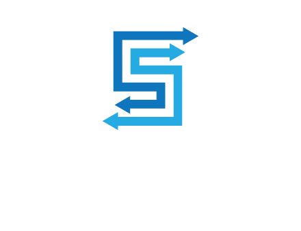 Two arrows forming letter S logo