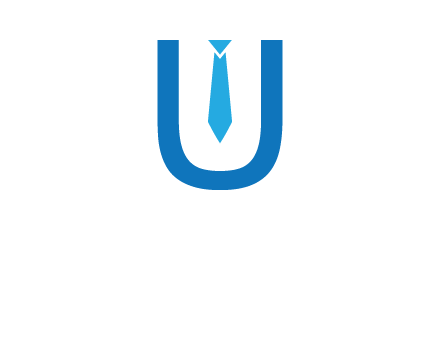 tie in the letter u logo